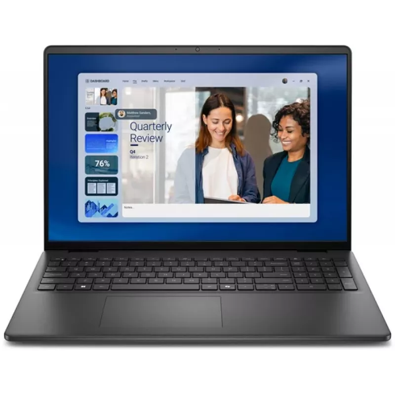 Dell 16 DC16255 klēpjdators - AMD Ryzen 5 220, 16GB RAM, 512GB SSD, AMD Radeon Graphics, 16 inch FHD+ displejs, Windows 11 Pro, ogles melns