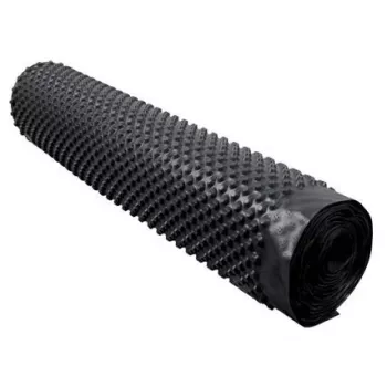HDPE punktveida membrāna vertikālai pamatu izolācijai 1,5 m x 20 m (30 m²) - melna