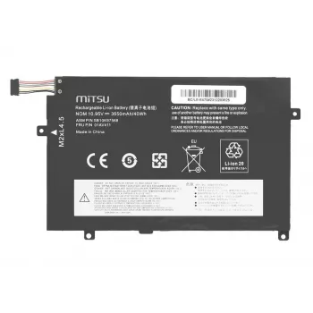 MITSU Battery 01AV411 Lenovo ThinkPad E470 E475 klēpjdatora akumulators 3650 mAh (40 Wh) 10.95V