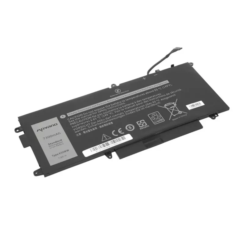 MOVANO Battery K5XWW Dell Latitude 5289 7390 2-in-1 - 7300 mAh (55 Wh)