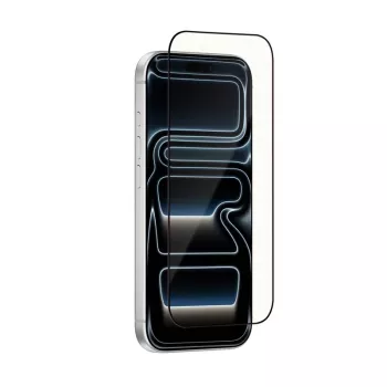 CRONG rūdīta stikla OptiRed iPhone 17 Pro ekrāna aizsargs - 9H cietība, zilās gaismas filtrs, pretatspīduma pārklājums, 2.5D mala, oleofobiskais pārklājums