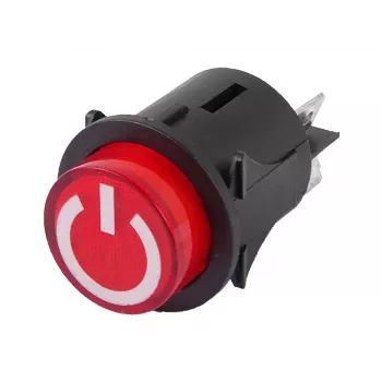 LEAN CARS ON/OFF slēdzis elektriskajiem braucamrīkiem 12V 10A rocker slēdzis 2-pin paneļa montāžai melns
