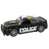 LEAN TOYS Policijas automašīna 1:14 RC transportlīdzeklis ar gaismām un skaņām Melna