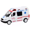 LEAN TOYS 1:16 RC Ātrās palīdzības automašīna ar gaismām un skaņām - Balta