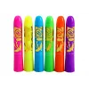 LEAN TOYS Sejas apgleznošanas komplekts Neon fluorescējošie zīmuļi 6 gab.