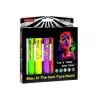 LEAN TOYS Sejas apgleznošanas komplekts Neon fluorescējošie zīmuļi 6 gab.