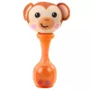 LEAN TOYS Grabuļu komplekts ar mīkstām bumbiņām, pērtiķa un pandas raksti, 2 gab.