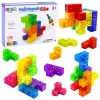 LEAN TOYS Magnētiskie bloki Magic Cube Puzzle 156 izaicinājuma kartītes 9 gab.