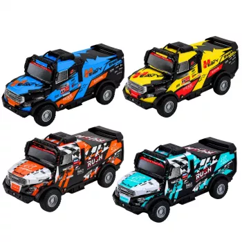 LEAN TOYS bezceļu transportlīdzeklis ar berzes piedziņu, apgaismotu virsbūvi un skaņām