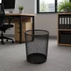 LEAN Office atkritumu tvertne, metāla sieta, apaļa, melna, 10 L