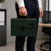 LEAN mapes organizators dokumentiem, 13 nodalījumi, zaļš, A4, turētājs