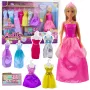 LEAN TOYS Anlily kolekcija modes komplekts kleitas un aksesuāri 17 gab.