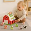 LEAN TOYS Interaktīvā fermas māja ar mūziku, dzīvniekiem, gaismām un skaņām