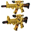 LEAN TOYS rotaļu šautene ar maskēšanās krāsojumu, tēmekli, kustīgu trokšņa slāpētāju, gaismas un skaņas efektiem, 54 cm