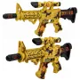 LEAN TOYS rotaļu šautene ar maskēšanās krāsojumu, tēmekli, kustīgu trokšņa slāpētāju, gaismas un skaņas efektiem, 54 cm