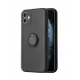 iLike Apple iPhone 13 Pro silikona gredzena maciņš melns