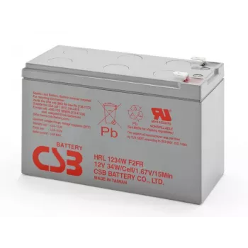CSB HRL 1234WF2 12V 9.0Ah VRLA AGM akumulators
