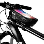 WILDMAN Bike Holder Case M E2 1L Melns - Stūres telefona soma, šļakatu izturīga, skārienekrāna saderīga, 1L ietilpība