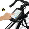 WILDMAN Bike Holder Case M E2 1L Melns - Stūres telefona soma, šļakatu izturīga, skārienekrāna saderīga, 1L ietilpība