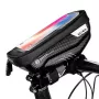 WILDMAN Bike Holder Case S E1 1L Melns – Kompakts velosipēda rāmja soma ar Velcro siksnām