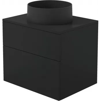DEANTE Lofty White pie sienas montējams mazgāšanas galds ar kompozīta izlietni 360 mm