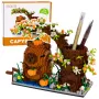 LEAN TOYS Kapibaras celtniecības bloki koka pildspalvu organizators 1800 gab.