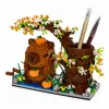 LEAN TOYS Kapibaras celtniecības bloki koka pildspalvu organizators 1800 gab.