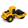 LEAN TOYS Ceļa veltnis Būvniecības transportlīdzeklis 1:32 Mērogs Rotējošs veltnis ar gaismām un skaņām Dzeltens