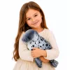LEAN TOYS Realistic Seal Plush Mascot Cuddly Toy, Grey, 50 cm