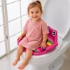 LEAN TOYS Bērnu mīkstais tualetes sēdekļa pārvalks ar rokturiem, rozā, mazuļiem no 18 mēnešiem līdz 4 gadiem