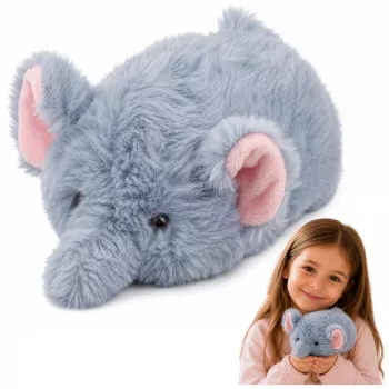 LEAN TOYS Plīša zilonis Mascot Mīkstā rotaļlieta Mazs Pelēks 18 cm