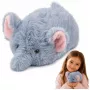 LEAN TOYS Plīša zilonis Mascot Mīkstā rotaļlieta Mazs Pelēks 18 cm