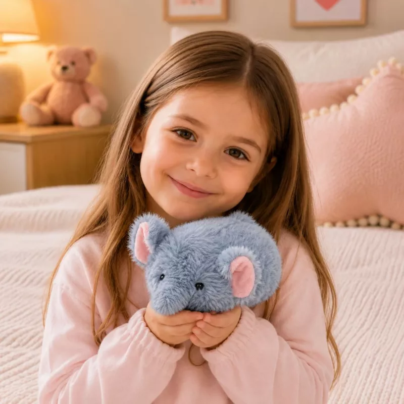 LEAN TOYS Plīša zilonis Mascot Mīkstā rotaļlieta Mazs Pelēks 18 cm