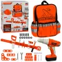 LEAN TOYS DIY instrumentu mugursoma ar jostu un bezvadu skrūvgriezi