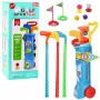 LEAN TOYS Golfa komplekts ar ratiņiem, nūjām un lauka spēli 20 gab.