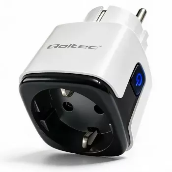 QOLTEC viedā WiFi kontaktligzda 16A ar enerģijas uzraudzību un taimeri