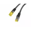 LANBERG Cat.6A S/FTP LSZH Patch Cable 20m Melns – 10GbE, Fluke Passed, 26AWG Pure Copper