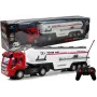 LEAN TOYS R/C Auto cisterna ar gaismām un skaņu 1:32 mērogs 2.4GHz tālvadības kravas auto