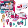 LEAN TOYS Salokāma ātrā palīdzība lellēm Slimnīcas mini leļļu aksesuāri 11 gab.