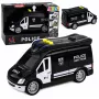 LEAN TOYS SWAT Special Unit policijas autobuss ar gaismām un skaņām, 1:32 mērogs, pull-back darbība, liešanas metāls