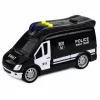 LEAN TOYS SWAT Special Unit policijas autobuss ar gaismām un skaņām, 1:32 mērogs, pull-back darbība, liešanas metāls
