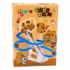 LEAN TOYS Kapibaras slīdkalniņš ar kustīgām kāpnēm, gaismām un skaņām - muzikāla kāpšanas rotaļlieta bērniem no 3 gadiem
