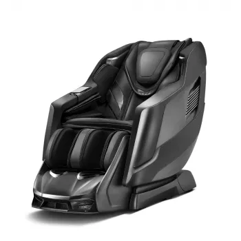 EXTRALINK 3D Zero Gravity masāžas krēsls ar SL-Track, pilna ķermeņa gaisa spilvenu masāžu, jostas daļas sildīšanu, Bluetooth skaļruņiem, melns