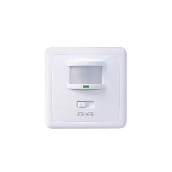 MACLEAN MCE18 PIR kustības sensors ar skaņas noteikšanu, sienas stiprinājums, 160°, 1200W, balts