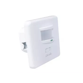 MACLEAN MCE18 PIR kustības sensors ar skaņas noteikšanu, sienas stiprinājums, 160°, 1200W, balts