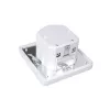 MACLEAN MCE18 PIR kustības sensors ar skaņas noteikšanu, sienas stiprinājums, 160°, 1200W, balts