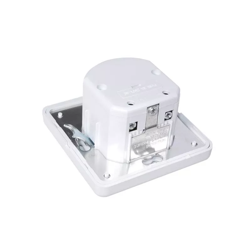 MACLEAN MCE18 PIR kustības sensors ar skaņas noteikšanu, sienas stiprinājums, 160°, 1200W, balts
