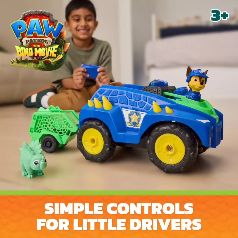 Paw Patrol: The Dino Movie - Chase RC Dino Rescue Vehicle by Spin Master
