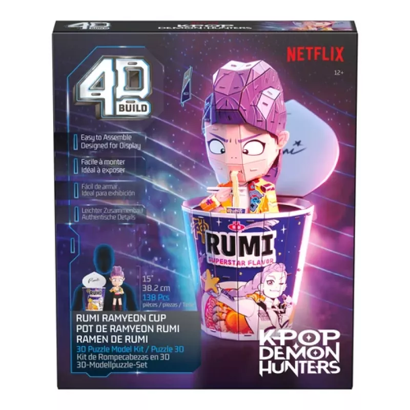 Spin Master 4D Build K-Pop Demon Hunters Rumi Ramen Cup 3D puzle