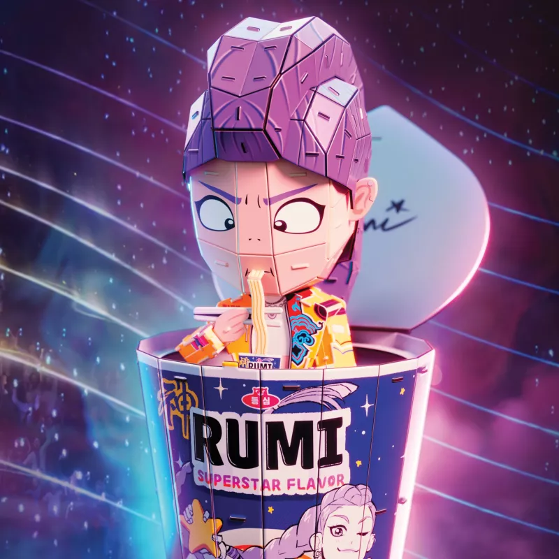 Spin Master 4D Build K-Pop Demon Hunters Rumi Ramen Cup 3D puzle